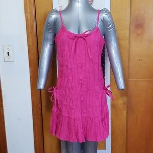 *NWOT*  Spaghetti strap dress in hot pink
